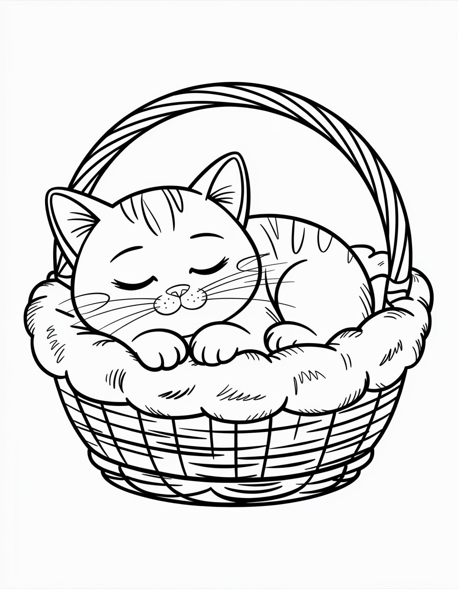 Cat in a Basket